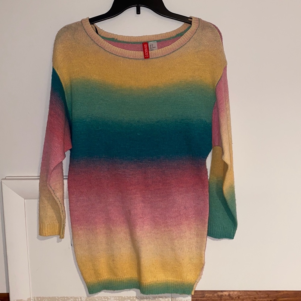 rainbow ombré sweater (2)